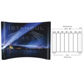 Oval Örümcek Stand 3X5
